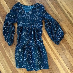 Dark green Polkadot dress